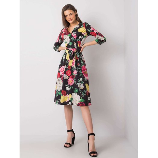Suknelė-LK-SK-508125.43P-juoda-raudona