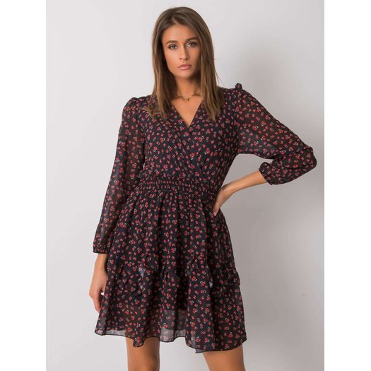 Suknelė-TW-SK-BI-0928-2,23-juoda-raudona