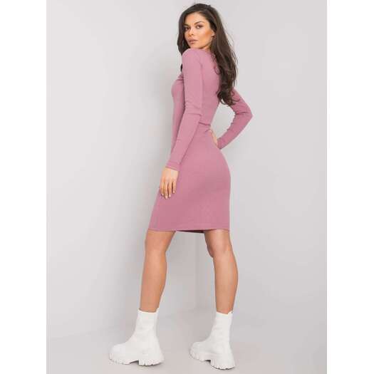 Sukienka-RV-SK-5131.18P-ciemny różowy 1