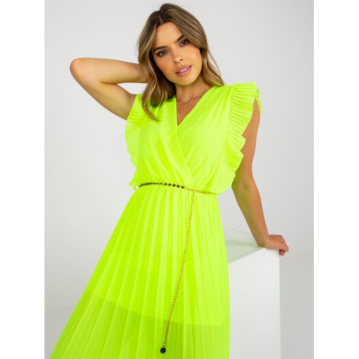 Suknelė-DHJ-SK-1155.85-fluo geltona 15
