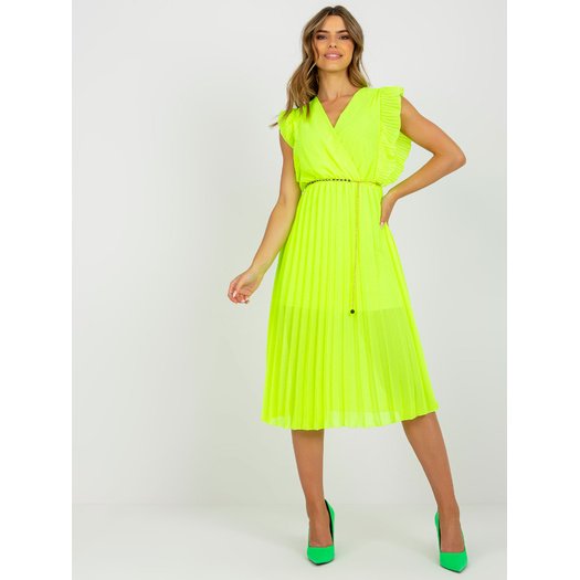 Suknelė-DHJ-SK-1155.85-fluo geltona 9