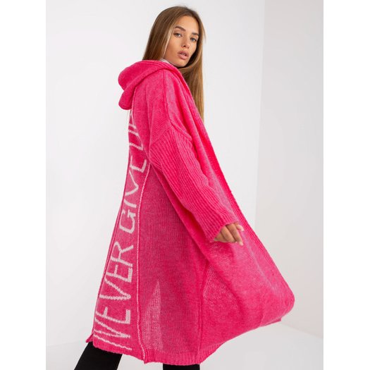 Cardigan-TW-SW-BI-M56.35-fluo rožinė