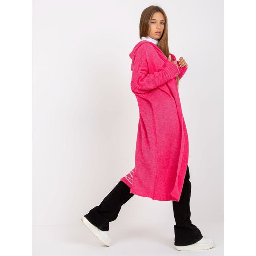 Cardigan-TW-SW-BI-M56.35-fluo rožinė