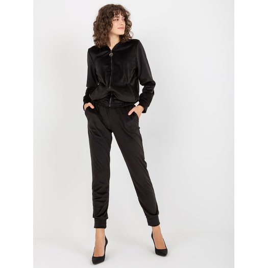 Veliūrinis treningas moterims LK-KMPL-509167.90-czarny