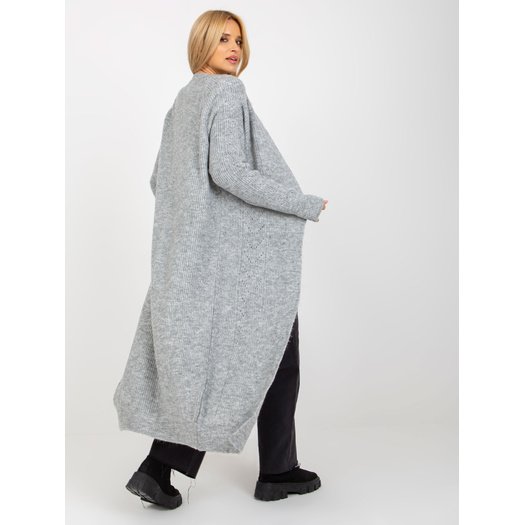 Cardigan-VI-SW-21TU750.31X-pilka