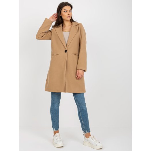 Płaszcz-TW-PL-BI-23314.00P-camelowy 2