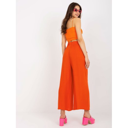 Kelnės - D73760R62237A - oranžinės spalvos