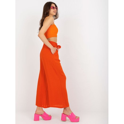 Kelnės - D73760R62237A - oranžinės spalvos