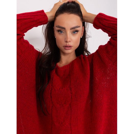 Megztinis-TW-SW-BI-559.45-tamsiai raudonas