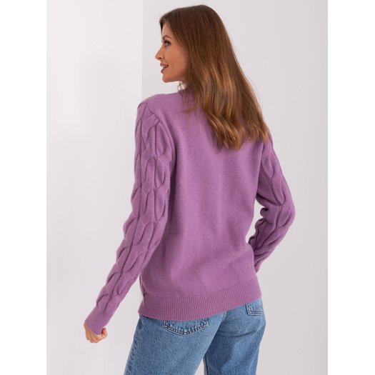 Sweter-AT-SW-2235.00P-fioletowy 4