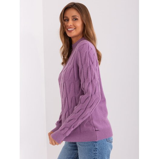 Sweter-AT-SW-2235.00P-fioletowy 3