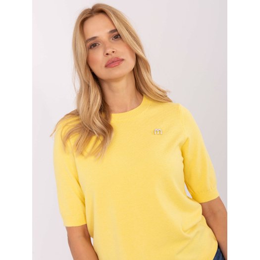 Sweter-PM-SW-Y2508.33-żółty 3