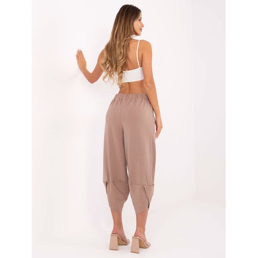 Spodnie dresowe-RV-DR-9719.86-ciemny bezowy