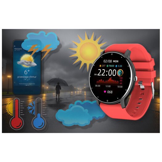 Viedā pulksteņa unisex gravitācija GT1-6 - pulsometrs (SG015F)