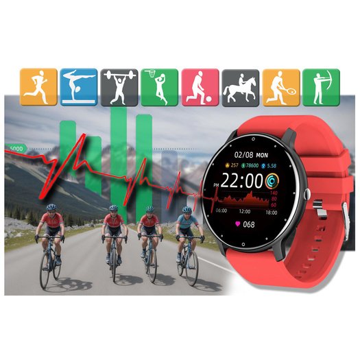 Viedā pulksteņa unisex gravitācija GT1-6 - pulsometrs (SG015F)