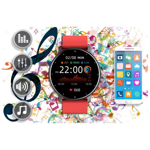 Viedā pulksteņa unisex gravitācija GT1-6 - pulsometrs (SG015F)