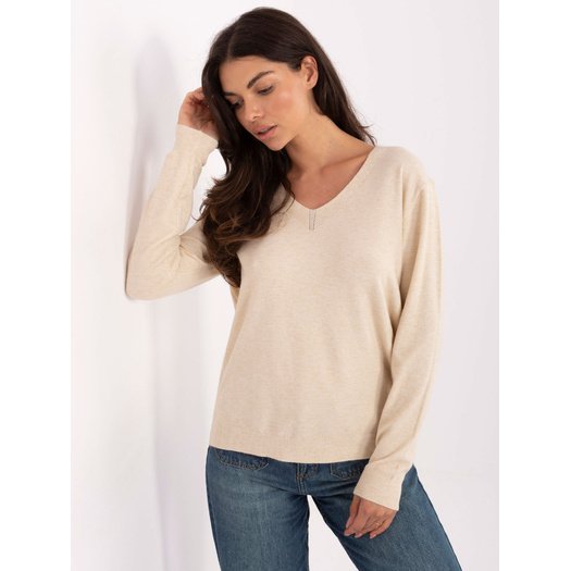 Sweter-PM-SW-SY5511.78-jasny beżowy 2