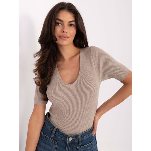 Sweter-PM-SW-B-627.63-ciemny bezowy 3