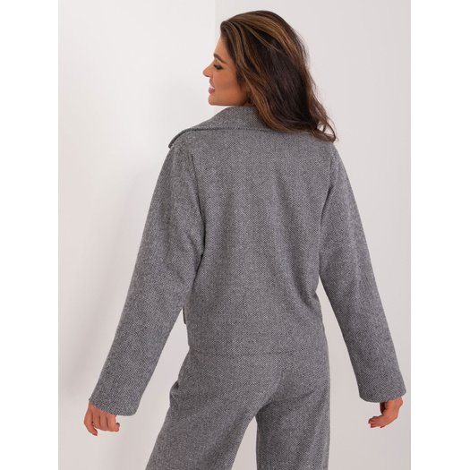 Švarkas moterims LK-MA-509562-1,03-pilka-juoda