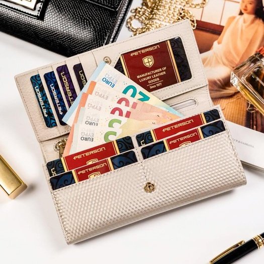 Peterson PTN 421028-SBR-BE Women's Wallet