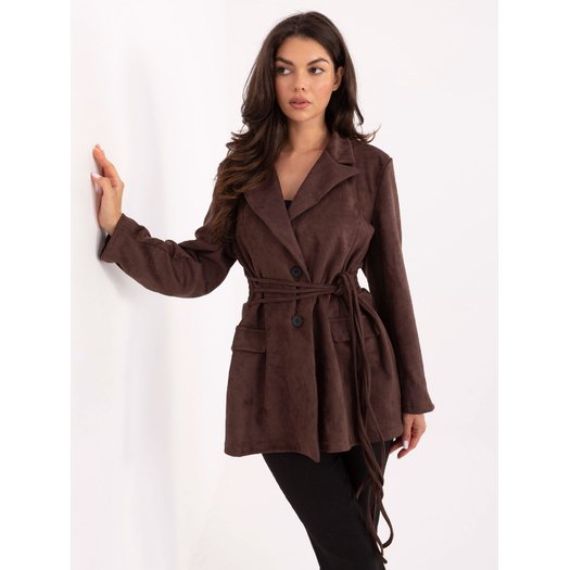 Płaszcz-MI-PL-A2681.88-ciemny brązowy 2