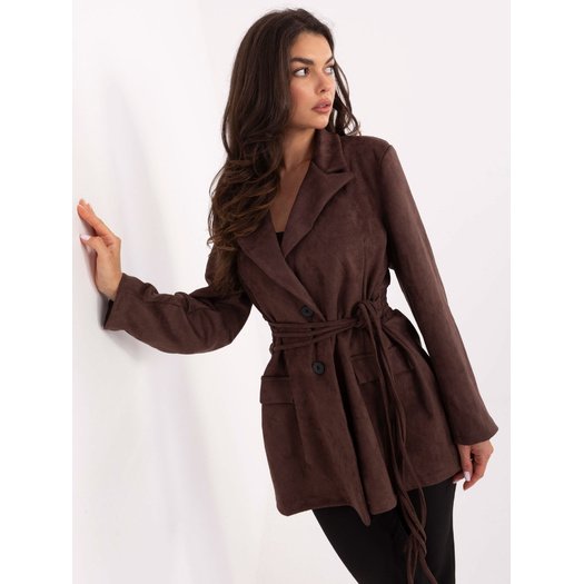 Płaszcz-MI-PL-A2681.88-ciemny brązowy 4