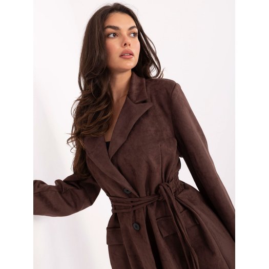 Płaszcz-MI-PL-A2681.88-ciemny brązowy 3