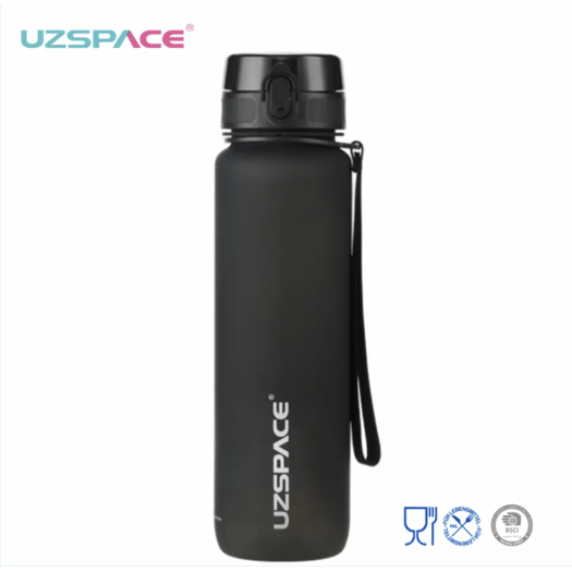 Gertuvė UZSPACE TRITAN  1000 ml, plastikas be BPA - 3038-BLACK