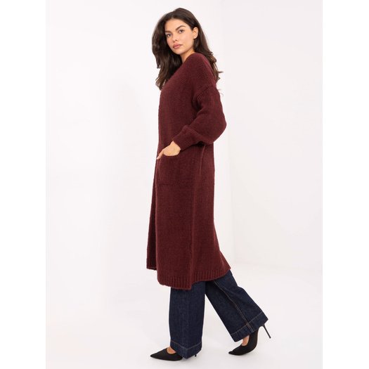 Sweter-MI-SW-WM6155.82-bordowy 1