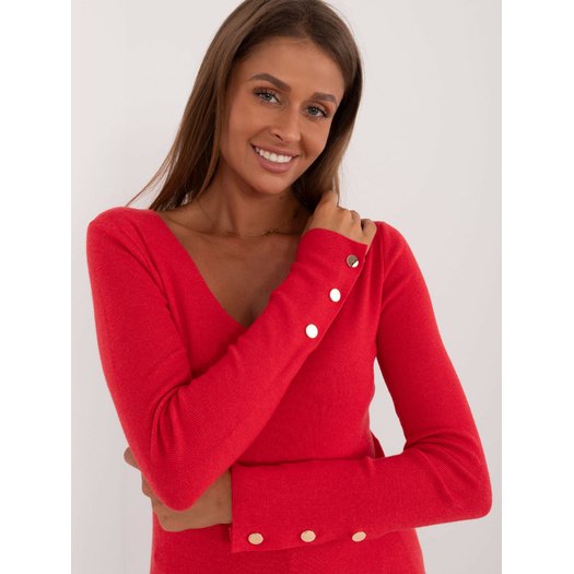 Sweter-AT-SW-2334.91-czerwony 5