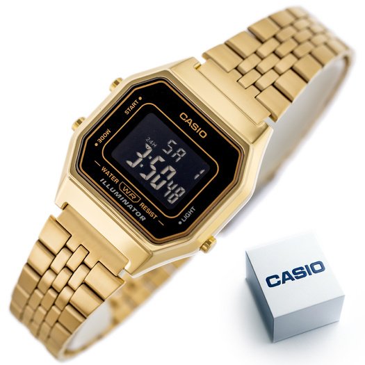 Laikrodis moterims CASIO VINTAGE LA680WGA-1B + BOX