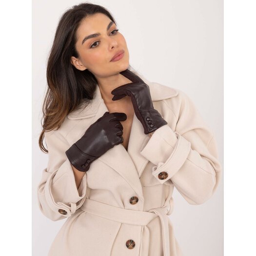 Rękawiczki-AT-RK-239805.95-ciemny brązowy 4