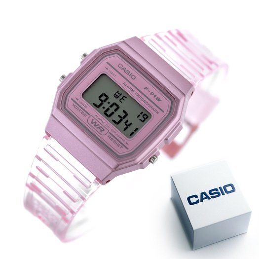 Laikrodis moterims Casio Retro Vintage F-91WS-4 (zd648a) + BOX 5
