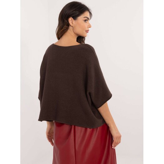 Sweter-IT-SW-0811.82P-ciemny brązowy 7