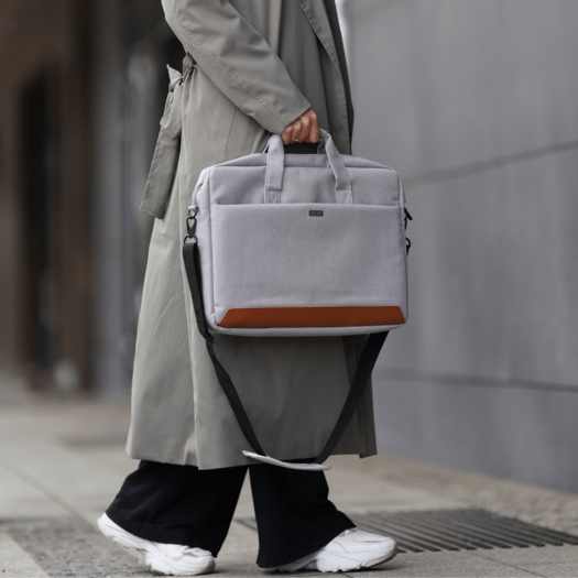 Torba na laptopa materiałowa Solier SM01 Venga różowa