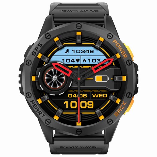 SMARTWATCH MĘSKI GRAVITY GT24-5 - LATARKA, DODATKOWY PASEK  (sg033e)