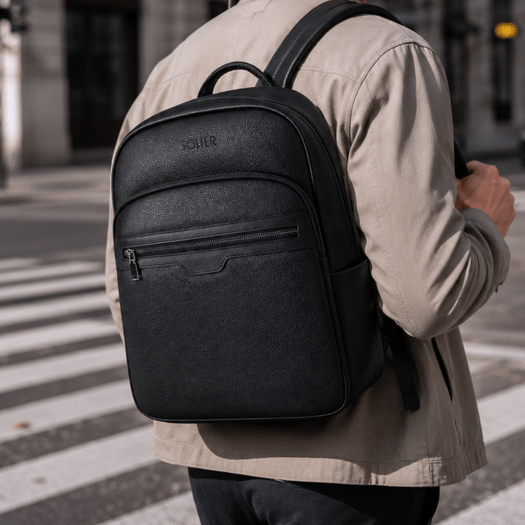 Odinė elegantiška kuprinė nešiojamam kompiuteriui 13" Solier FV05 Sanna 2