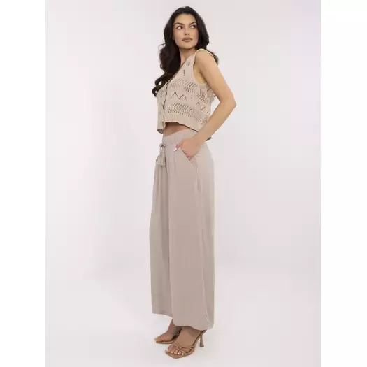 Spodnie-D73761M62237B-ciemny bezowy
