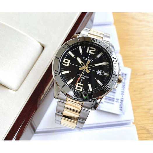 ZEGAREK MĘSKI CASIO MTP-VD01SG-1B + BOX