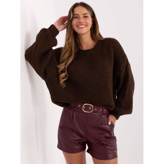 Szorty-IT-SN-FL8701.97-bordowy 3