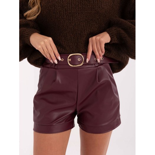 Szorty-IT-SN-FL8701.97-bordowy 1