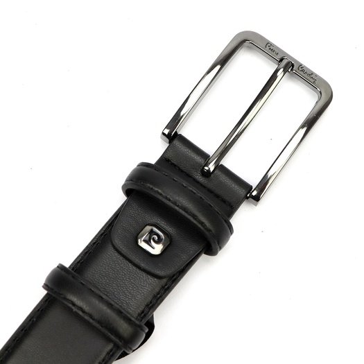 Men's belt Pierre Cardin PARURE04 BLACK GUN