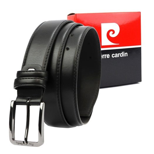 Men's belt Pierre Cardin PARURE04 BLACK GUN
