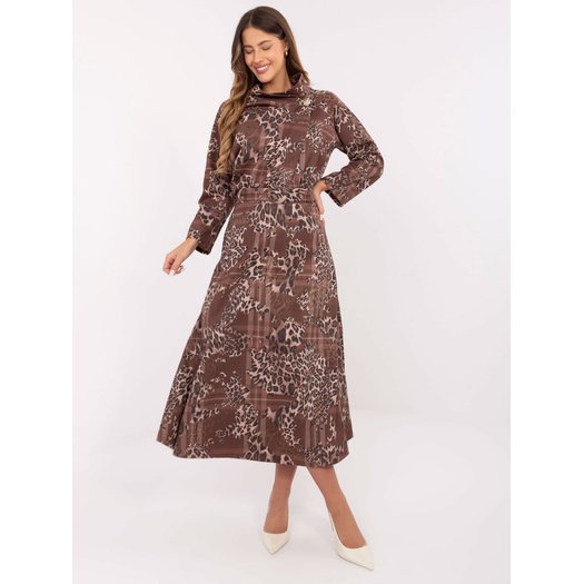 Spódnica-IT-SD-18951-5.07-ciemny bezowy 1