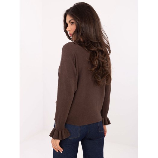 Sweter-IT-SW-99717.89-ciemny brązowy 3
