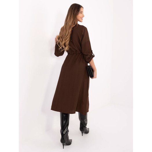 Sukienka-MI-SK-92446.29P-ciemny brązowy 3