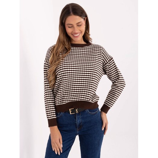 Sweter-IT-SW-93190.15-brązowy 1