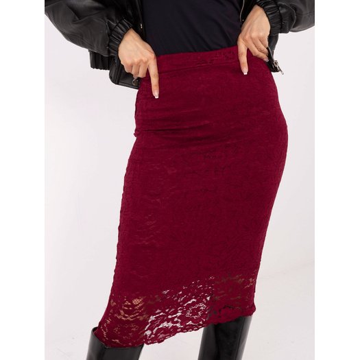 Spódnica-MI-SD-G9139.33-bordowy 2