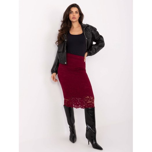Spódnica-MI-SD-G9139.33-bordowy 3