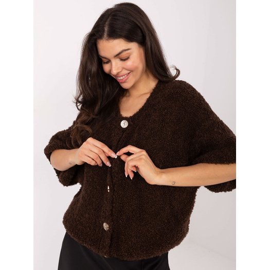 Sweter-IT-SW-72987.00-ciemny brązowy 1